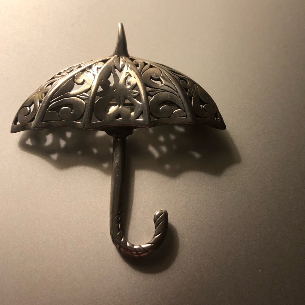 Jezlaine Bali Umbrella Sterling Silver Pin- 712 $50 or $45 w/offer